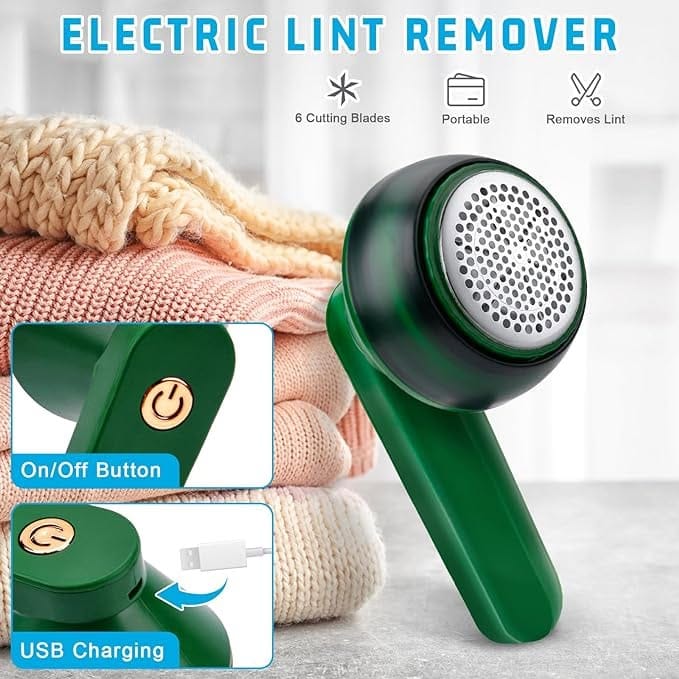 🔋 Rechargeable Fabric Lint Remover