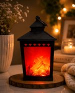 LED Fireplace Lantern Lamp