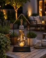 Vintage Glass Bulb LED Decorative Lantern - Image 2