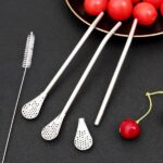straw spoon multi-use 304 stainless steel straw spoon - Image 5